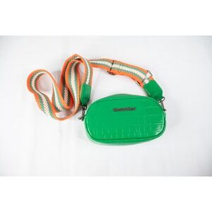 Montana West Crossbody Bag Womens Green Clutch Croc Embossed Guitar Strap‎